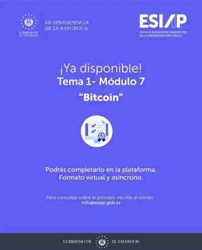 萨尔瓦多比特币办公室推出BTC教育课程！